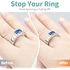 Ottemax Ring Sizers for Loose Rings, 8 Pack 8 Sizes, Ring Size Adjuster, Invisible Ring Guards for Women and Men, Resizer with Polishing Cloth，Fits Bands Width to 1-8mm
