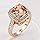 Yellow Shinning Cubic Zirconia Topaz Rings For Women 18K Rose Gold Plated